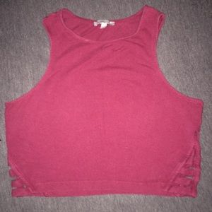 Maroon crop top